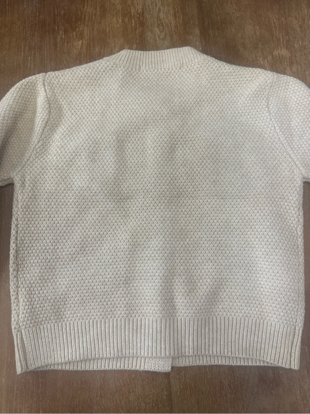 Cream Textured Button-Front Cardigan - Picture 8 of 8